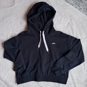 🏁VANS Black Cropped Hooded Sweatshirt